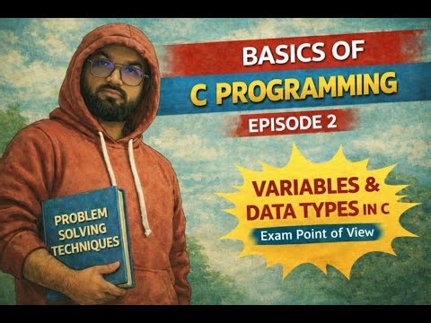 C Programming | Episode 2 | Variable , Data Types , Tokens | Exam Point of view | CCS University