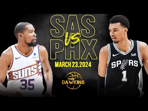 San Antonio Spurs vs Phoenix Suns Full Game Highlights | March 23, 2024 | FreeDawkins