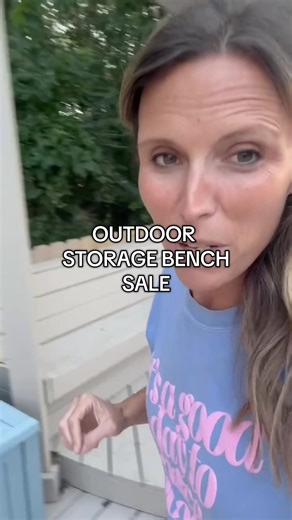 This storage bench is so well made. #outdoorstorage #patiostorage #patiostoragebench #patiosetup #outdoorliving