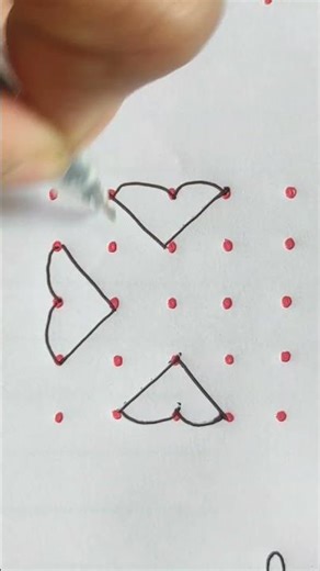 5*5 dots #easy #rangoli #simple #muggulu #daily #kolam #trending #shorts #viral #art #indianart