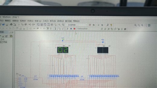 Multisim仿真信号灯 间隔15s