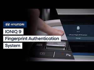 IONIQ 9 Fingerprint Authentication System | Hyundai