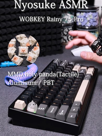 WOBKEY Rainy 75 Pro ASMR Typing Sound Test