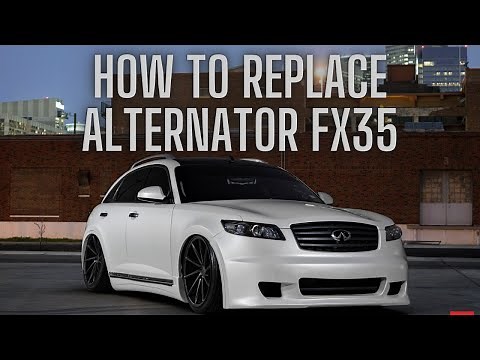 How to replace alternator FX35(CHECK DESCRIPTION)