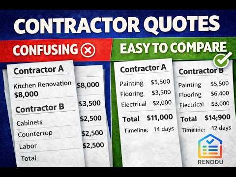 How to Compare Contractor Quotes (The Right Way)