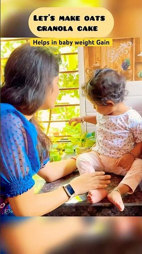 No Sugar Oats Granola Cakes | Perfect for Babies & Toddlers | Baby weight gain food