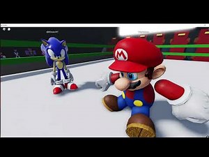 Sonic vs mario Cartoon beatbox battles roblox