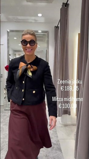 Stylish jacket and skirt styling together and separately 🌟 www.dopp.fi