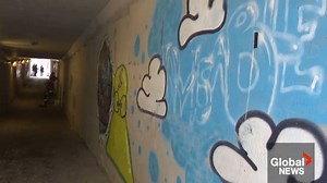 Calgary tunnel mural that deterred graffiti for 5 years has been removed