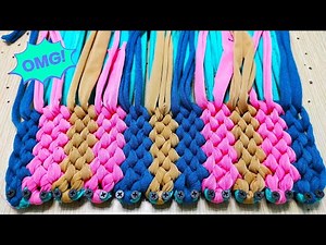 DIY, Super Beautiful Doormat Idea, doormat making at home, doormat with old t shirt, paydan