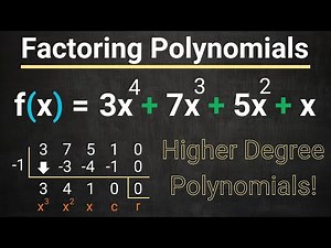 Factoring Higher Degree Polynomials - Rational Root Theorem - Synthetic Division