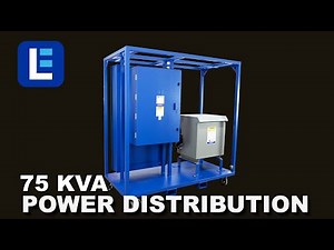 75 KVA Portable Power Distribution Transformer, 480V to 208Y/120V - Larson Electronics