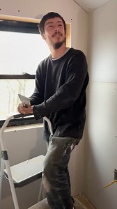 How was Will's first time mudding drywall? @willsurvivesyoutube #narrowayhomestead #offgrid #office #drywall #drywallmud #firsttime | Nate Petroski