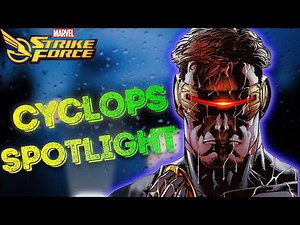 Cyclops - Abilities and Finishers *Showcase* 4K 60FPS - Marvel Strike Force Gameplay