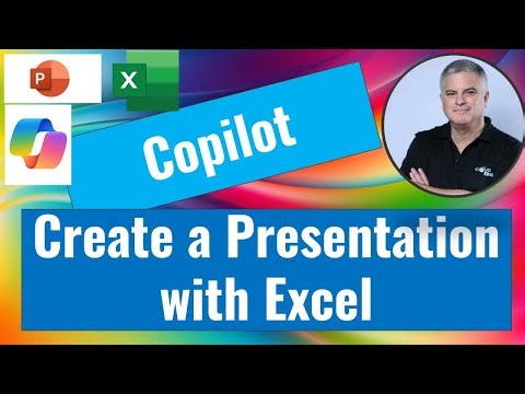 How to create a Presentation based on Excel with Copilot ?