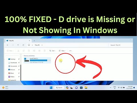✅100% FIXED - D drive is Missing or Not Showing In Windows