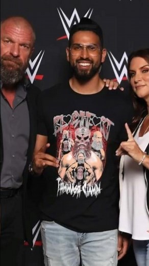 Meeting Triple H & Stephanie McMahon #wwe