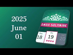 Daily Challenge Solitaire Solution June 01 2025