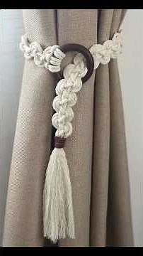 Braid Macrame Pattern | Easy Step-By-Step Tutorial for Beginners | Macrame tutorial | Curtain Holder