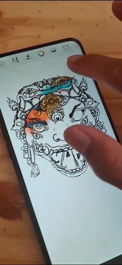 Raka Anime Drawing: Demon Illustration Art