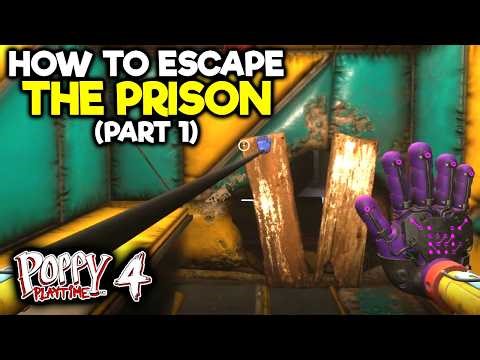 How to ESCAPE the Prison (Part 1) Poppy Playtime Chapter 4 - Code found - flash found