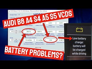 Audi B8 A4 S4 A5 S5 Checking the Battery with VCDS | How To | DIY