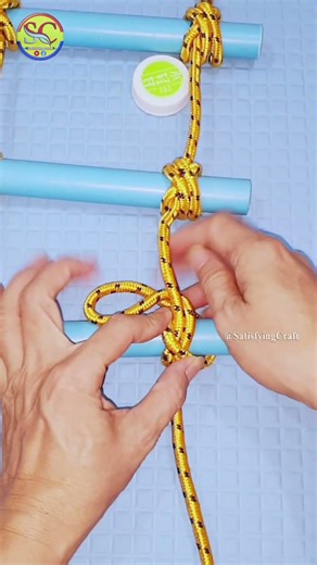 Knot rope tip diy at home 💡 Easy step by step
