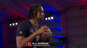 C.J. Stroud’s first round of Precision Passing challenge | Pro Bowl Games Skills Showdown