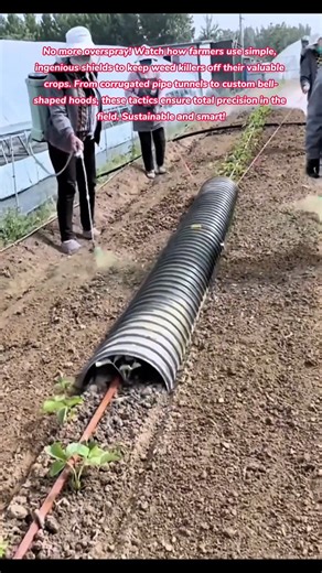 Precision Farming! 🛡️🌿 Genius Ways to Protect Crops from Sprays #farming #farmer #village #tips #how