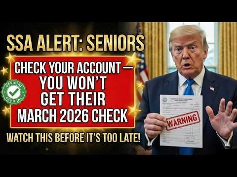 SSA Warning: Some Seniors Won’t Receive a March 2026 Social Security Check