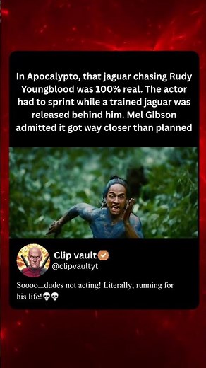 That Jaguar Chase In Apocalypto Was 100% Real