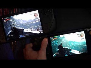 Witcher 3 side-by-side [Steam Deck OLED vs LCD]