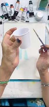 🚨Cleaning A Masking Fluid Brush🚨#arttips #watercolorpainting #maskingfluid