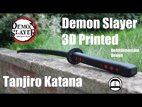 Demon Slayer - How To Make Tanjiro Katana - 3D Printed - 3D print timelapse - Ep.24 [D4thDimension]