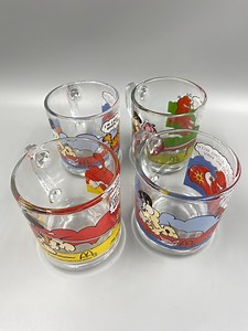 Garfield / Mcdonalds / Garfield Glass Mug Set of 4 1978 Mcdonalds / Garfield Mugs / Vintage Garfield Mcdonalds Mug Set - Etsy