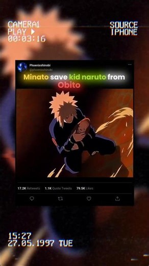 minato save kid naruto from obito || Naruto Shippuden