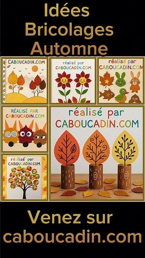 Autumn crafts for preschoolers: easy creative ideas with autumn leaves | CABOUCADIN.COM