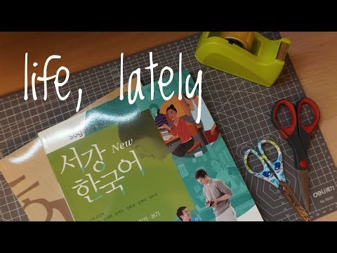 How to cover textbooks in plastic + chatty update (language learning, 10k runs, Manila Pen Show)