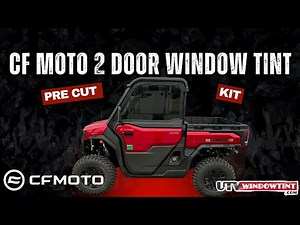 CFMOTO U10 2 Door Window Tint Install | Easy DIY UTV Tint Kit
