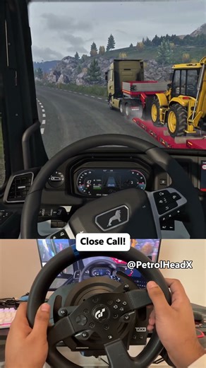 ⚠️Idiots on the road | Ep.1 - Euro Truck Simulator 2 gameplay with Thrustmaster Wheel #shorts