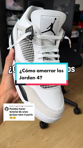 Replying to @🎸Avril🎸 Tutorial de cómo amarrar tus Jordan 4 #nike #jordan #jordan4 #tutorial #amarrar #cordones #agujetas #shoelace #shoelacestyle #tenis #sneakers #zapas #zapatillas #sneakerhead #kicks #outfit #militaryblack