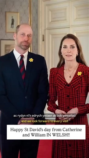 Catherine and William have shared a new message to mark St David's day and it is IN WELSH 🏴󠁧󠁢󠁷󠁬󠁳󠁿!!! It is the first time we see Catherine delivering a message in Welsh. | Royal Family 32