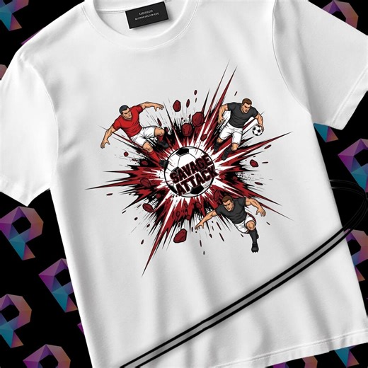 Savage Attack Football SVG, Aggressive Sports Graphic Tee Design (digital Download) - Etsy