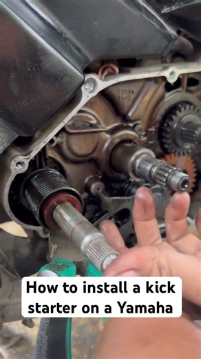 How to install a kick starter on a Yamaha #shortvideo #short #yamaha