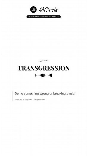 Learn English: What is Transgression? | Vocabulary Shorts