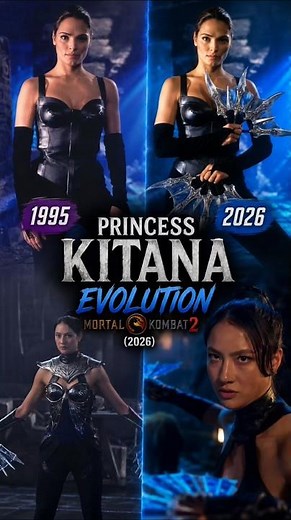 Princess Kitana Evolution 👑 From Mortal Kombat (1995) to Mortal Kombat 2 (2026)