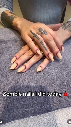 🧟‍♀️💅 Creepin’ it real. These zombie nails are giving undead but make it fashion 🧠💀 From decayed details to creepy realism, our nail techs nailed the apocalypse. By Abby | Master Nail Tech | Plaza Kansas City, MO | IG: @abbycrockett07 #ZombieNails #SpookySeason #HalloweenNailArt #CreepinItReal #NailArtInspo #GhoulishGlam #ManiMonday #UndeadGlam #HorrorBeauty #CreepyCute #ManiMacabre #HalloweenNails #HalloweenNailArt | Beauty Brands