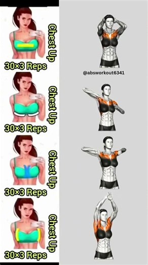 Breast Exercises for increase Breast Size #chestworkout #chestexercises #yoga #exercise #shortvideo