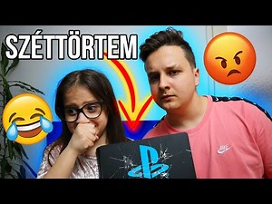 SZÉTTÖRTEM A PS4-ET PRANK! 🎮😂 (Bede mérges lett! 😡)