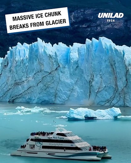 1.2M views · 2.8K reactions | Seeing a glacier melting like this in person would be so cool! 流 | UNILAD Tech | Facebook